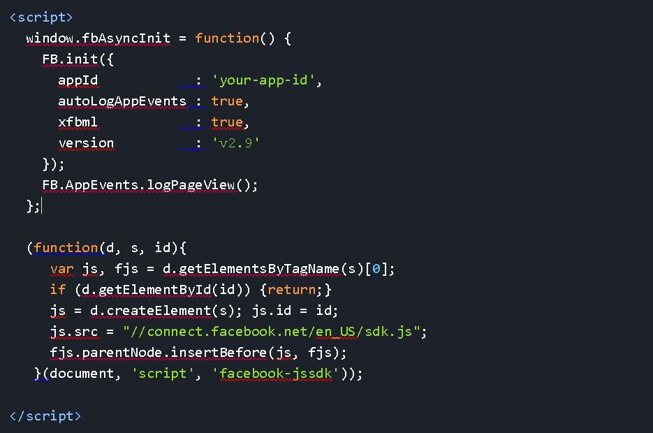 Facebook Login auf eigener Seite - JS Code