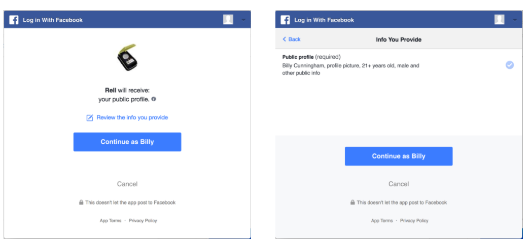 Facebook Login auf eigener Seite - Nutzer anmelden